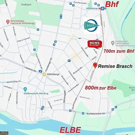Remise Brasch - Zwischen Bahnhof Und Elbe アパート